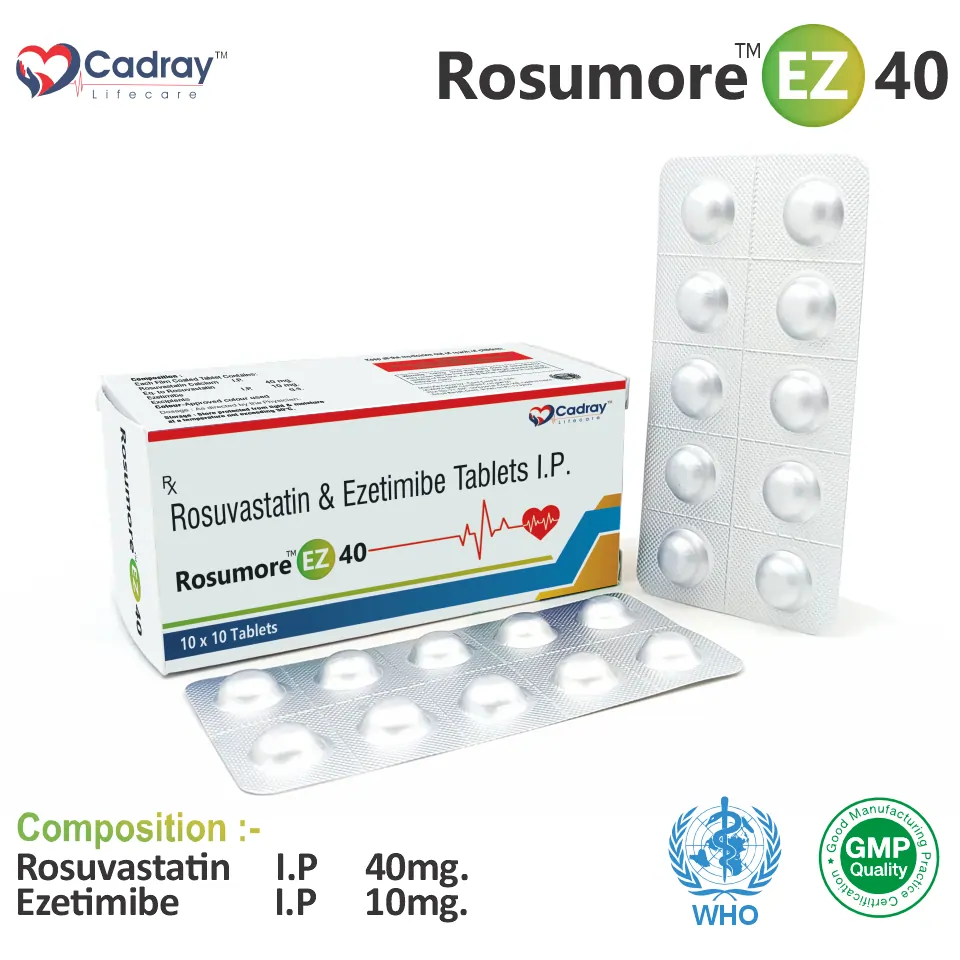 Rosuvastatin 40mg Ezetimibe 10mg tablet packaging